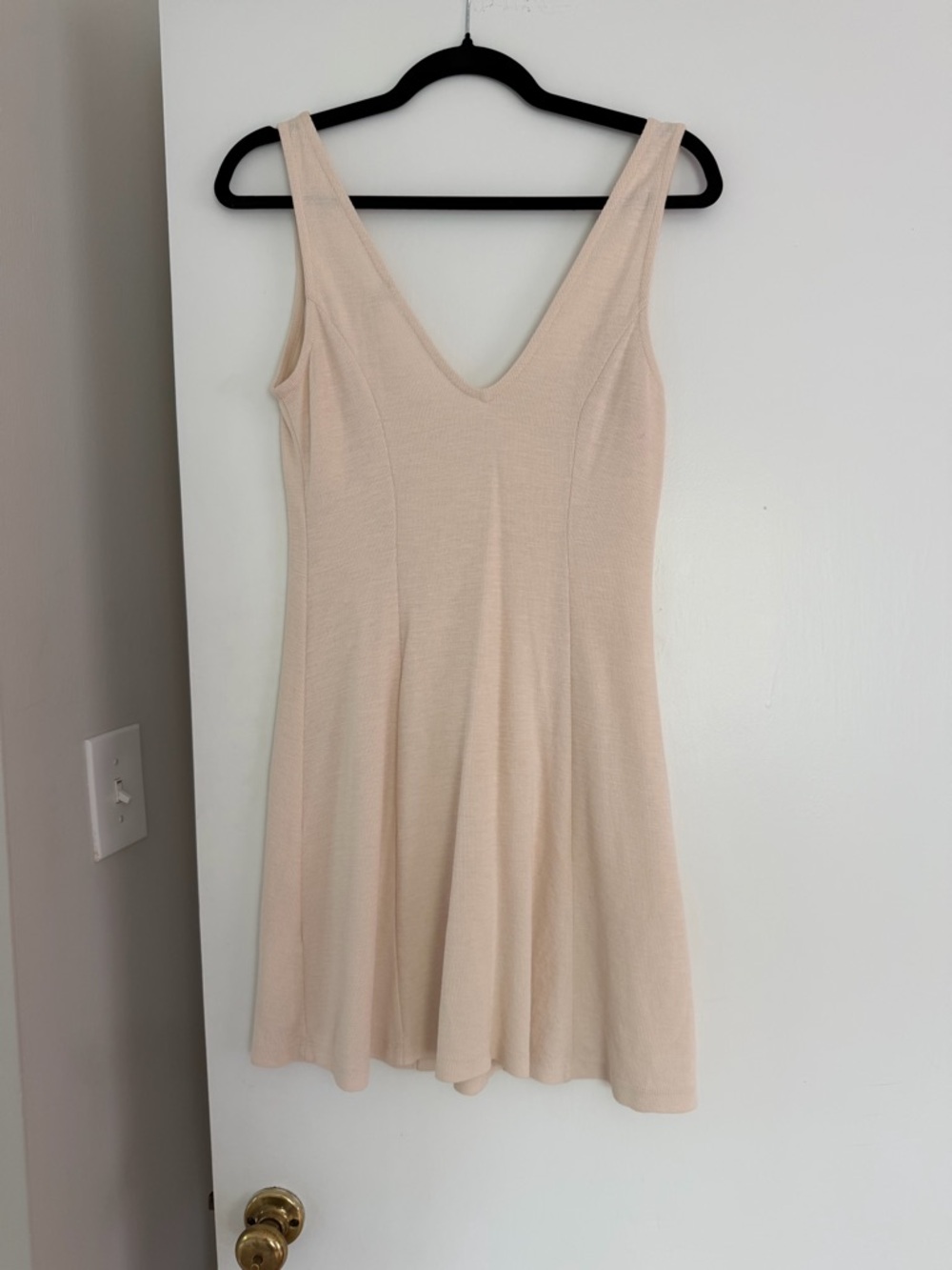 ASOS Cream Button-Front Mini Dress - Picture 2 of 2